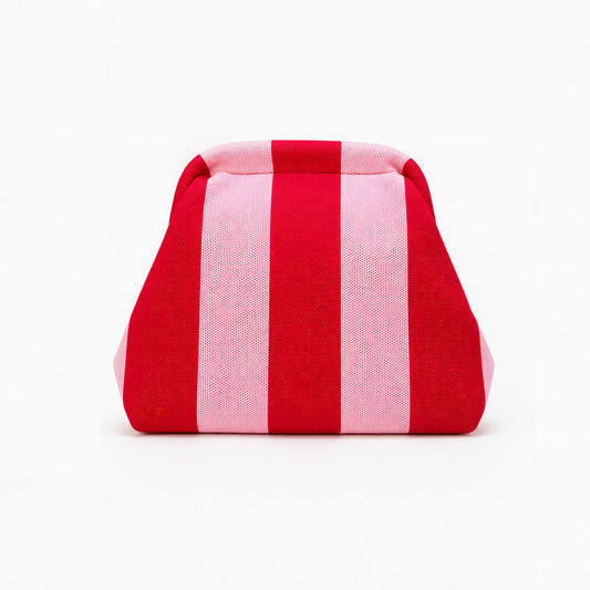 Bolso de mano rayas Fucsia y Rosa