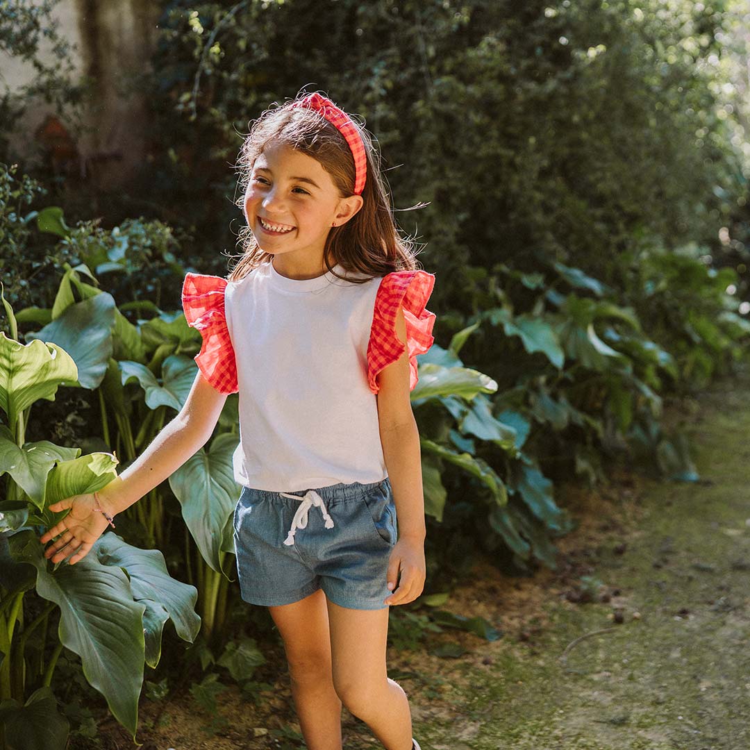 Camiseta niña volantes Morfeo