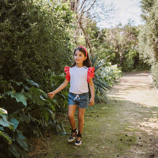 Camiseta niña volantes Morfeo