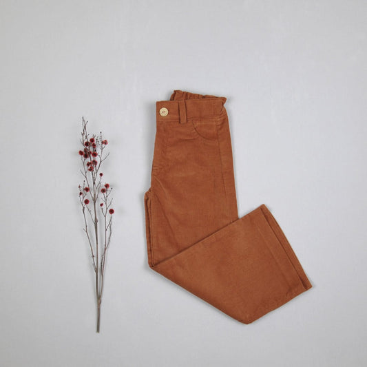 Pantalón midi micropana brique