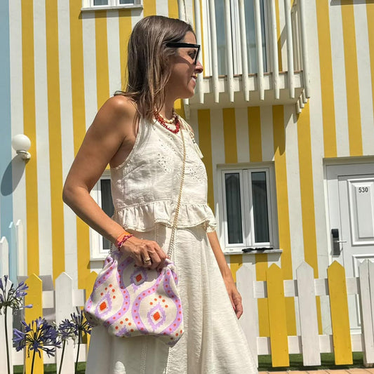 Bolso de mano Malva