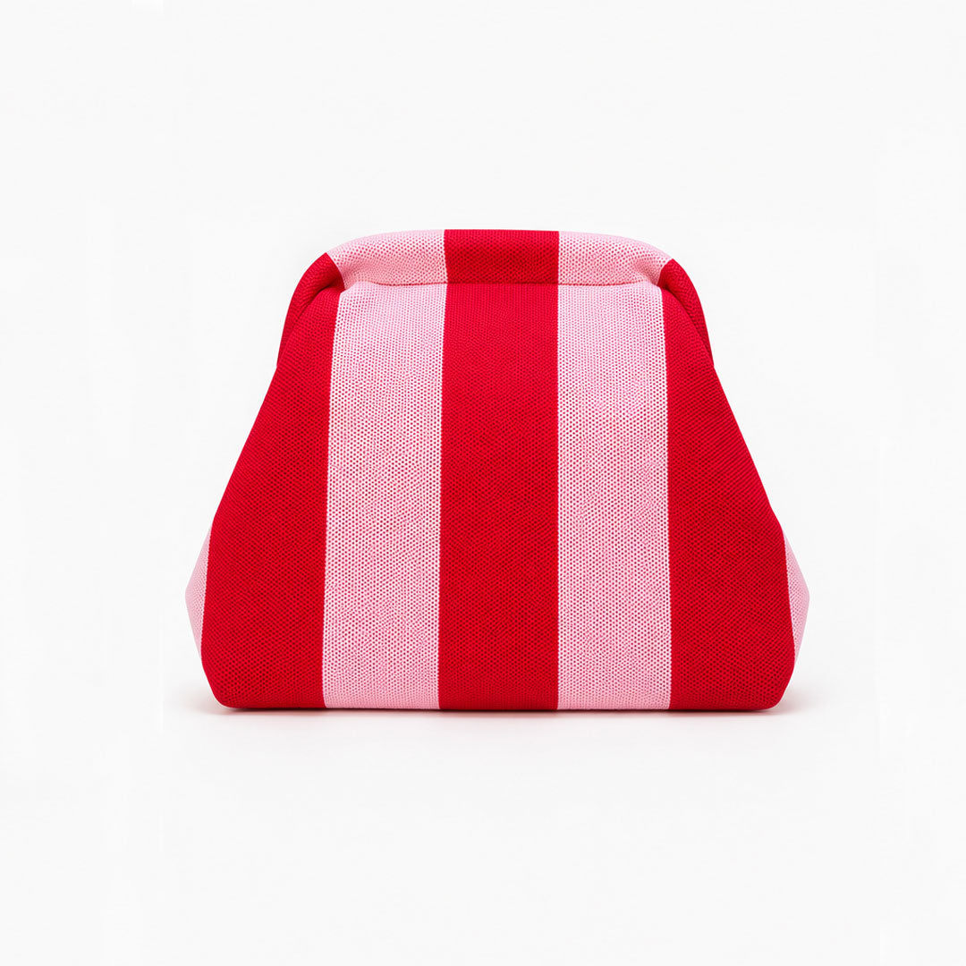 Bolso de mano rayas Fucsia y Rosa