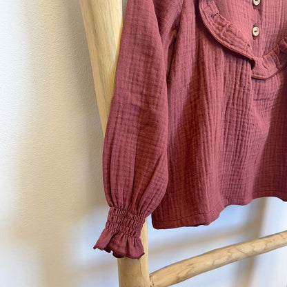 Camisa bambula granate