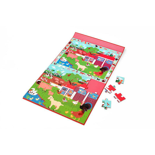 Puzzle magnético "Descubre la granja" 48P.
