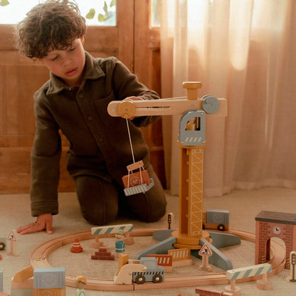 Set de Construcción con Grúa