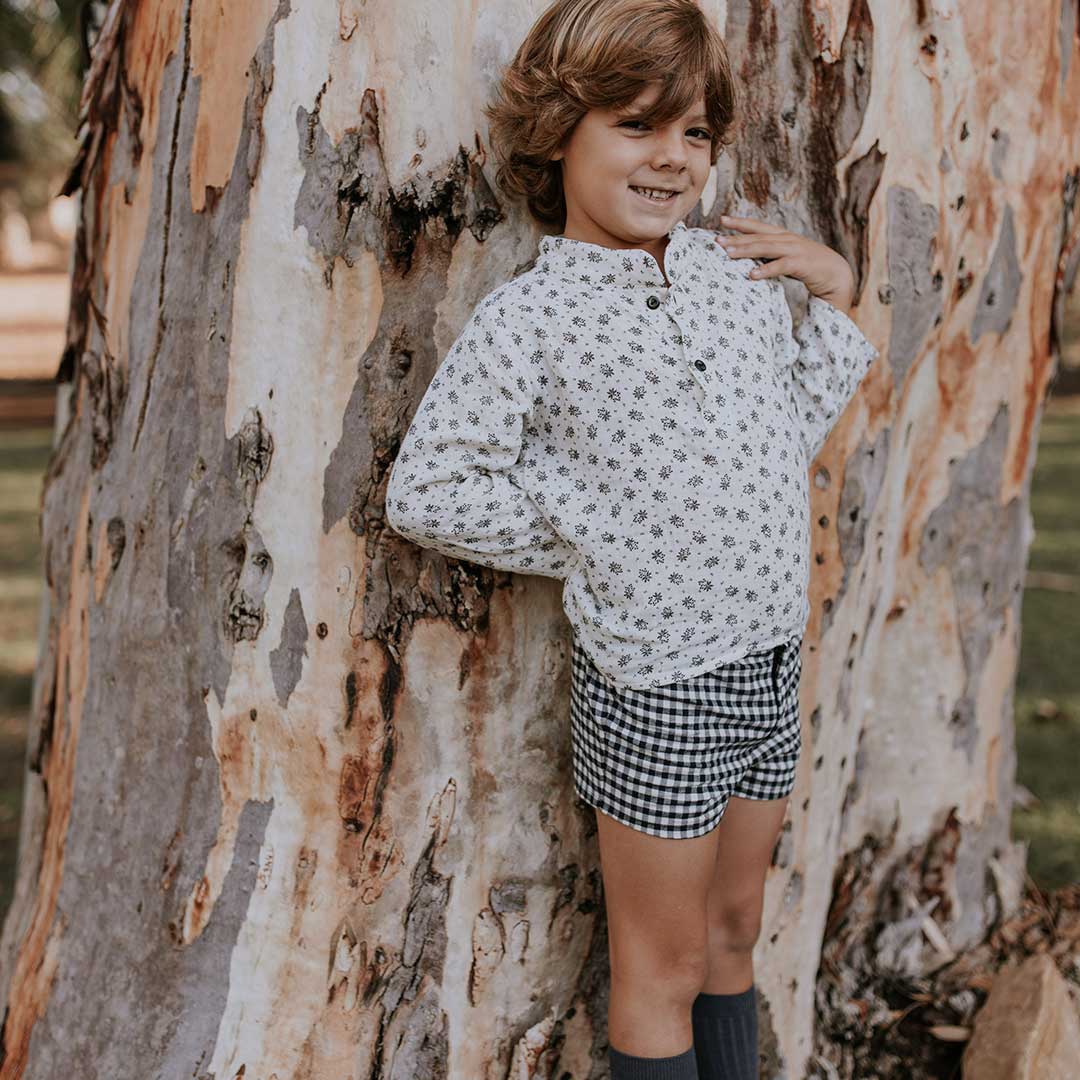 Pantalón Corto Vichy BN