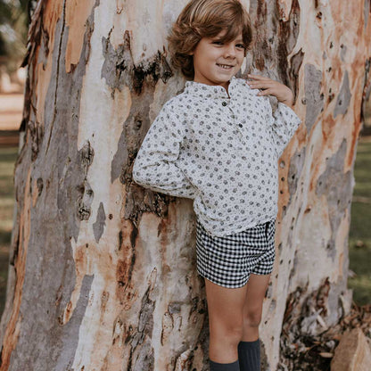 Pantalón Corto Vichy BN