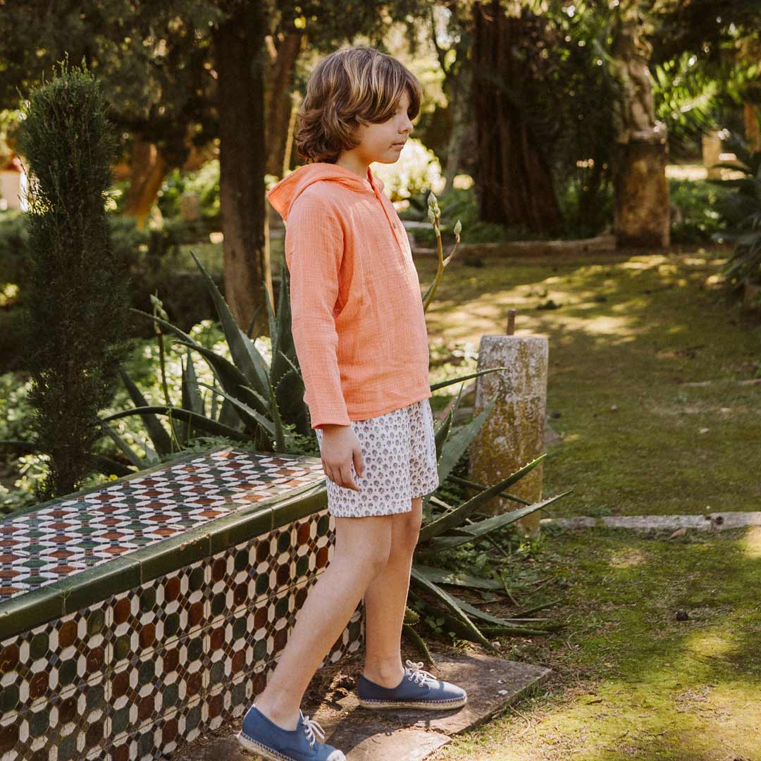 Polera con capucha Tangerine