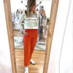 Pantalón Midi mamá micropana Teja