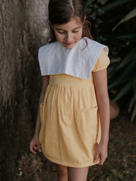 Vestido bambula vainilla