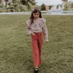 Pantalón midi micropana marsala