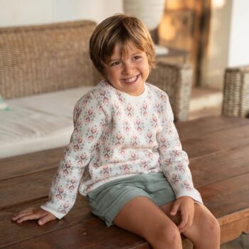 Pantalón corto pana verde