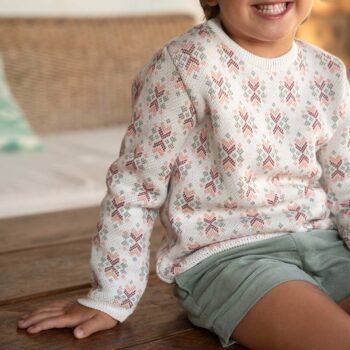 Pantalón corto pana verde - Imagen 2