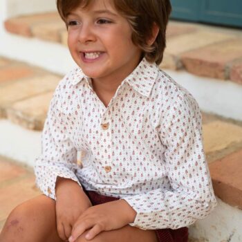 Pantalón corto pana granate - Imagen 3