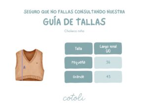 3 Chaleco niña Rayuela