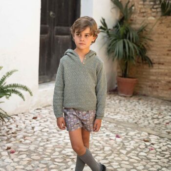 Jersey con capucha verde