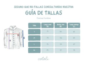 GUIA DE TALLAS AW2526 Camisa hombre Sambori