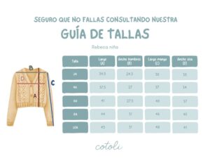 GUIA DE TALLAS AW2526 7 Rebeca niña Guaraca