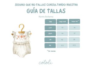 Ranita bailarina Shagai 1 Guia de tallas Ranita Bailarina Ranita bailarina Shagai