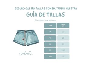 28 Bermudas con volante Loto