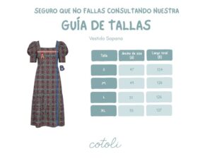 GUIA DE TALLAS AW2526 10 Vestido mujer Sapana