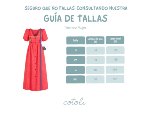 Vestido mujer Morfeo 1 GUIA DE TALLAS AW2526 Vestido mujer Morfeo