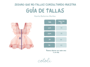 GUIA DE TALLAS AW2526 1 Ranita bailarina Morfeo