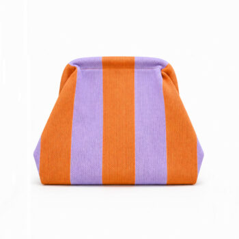 Bolso de mano Rayas Naranja y Rosa - Imagen 2