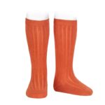 Calcetines altos básicos canalé Maní (684)