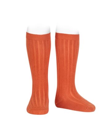 Calcetines altos básicos canalé Maní (684)