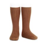 Calcetines altos básicos canalé Óxido (696)