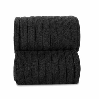 Calcetines altos básicos canalé Negro (900) - Imagen 2